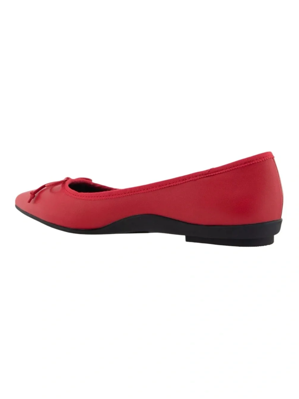 AEROSOLES Dumas Ballet Flats Point Toe Red Leather Shoes Women’s 8.5
